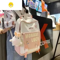 FENGHOU书包女初中生中学生夏小学生2021年新款双肩包简约高中背包大学生