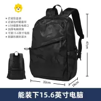 FENGHOU双肩包男士背包大容量商务休闲旅行电脑包轻便大学生初中学生书包
