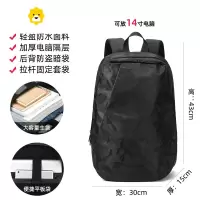 FENGHOU男士双肩包简约书包时尚潮流休闲电脑包旅行轻便高中生大学生背包