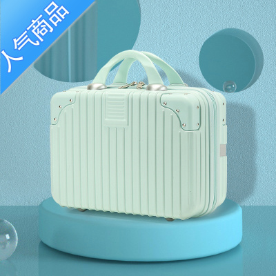 封后复古手提箱14寸行李箱化妆包女16寸小型轻便旅行证件迷你收纳箱子拉杆箱