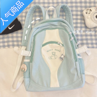 封后韩国ins高颜值书包女中学生少女日系防水初中生大学生背包双肩包学生书包
