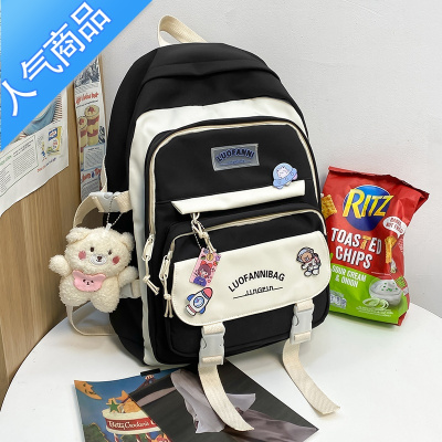 封后书包女夏季ins风双肩包高中生初中小学生三到六年级中学双肩背包学生书包