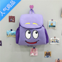 封后爱探险的朵拉书包女小学生背包可爱女孩卡通帆布双肩包大号礼物爆学生书包