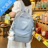 封后简约书包女初中生高中生新款日系小学生三到五六年级大容量双肩包学生书包