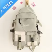 封后书包女初中生耐脏ins日系新款高中生高颜值双肩包大容量简约百搭学生书包