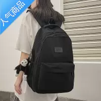 封后2022年新款ins原创纯色书包女韩版日系大学生背包初中生双肩包男学生书包