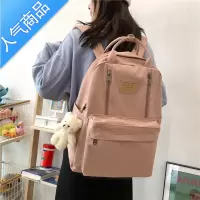 封后ins书包原创小众女大容量大学生日韩系简约轻便高中生背包双肩包学生书包