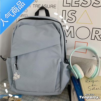 封后ins学院风简约百搭日常书包女 高中大学生大容量双肩包旅行背包潮学生书包