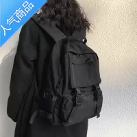 封后潮牌工装大容量书包女韩版高中原宿ulzzang大学生双肩包百搭男背学生书包