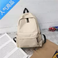 封后古着感日系休闲帆布双肩包定制LOGO学生大容量纯色书包刺绣定做潮书包学生