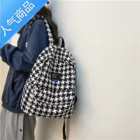 封后书包女大学生设计感小众韩版原宿高中ins日系双肩背包书包学生