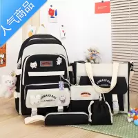 封后书包女生小学生三到六年级少女孩四件套高中学生初中生夏季双肩包书包学生