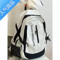 封后书包女工装小众日系潮流复古大学生大容量电脑双肩背包男书包学生