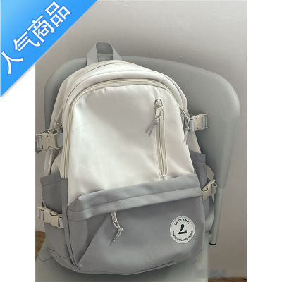封后日系ins风复古百搭背包女大学生高中初中生双肩包休闲书包书包学生