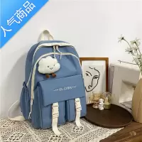 封后书包女大学生电脑背包女生高中生初中生2022新款大容量森系双肩包书包学生