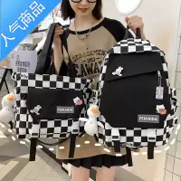 封后高颜值初中女生书包大容量韩版高中生大学生ins日系简约双肩包潮书包学生
