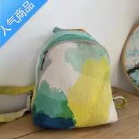 封后背包国风原创设计印花休闲书包简约时尚潮流帆布学生大容量双肩包书包学生