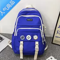 封后中学生书包女初中生高中大容量克莱因蓝背包男ins潮大学生双肩包