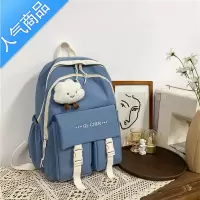 封后ins风书包女大容量韩版高中学生初中生背包轻便简约小学生双肩包书包学生