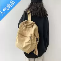 封后书包女日系ins高中大学生小众原宿风双肩包帆布复古休闲旅游背包书包学生