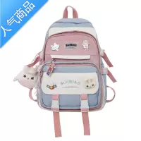 封后书包女初中生大容量森系背包中学生ins百搭2022新款小学生双肩包书包学生