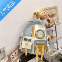 封后书包女韩版高中森系日系双肩包百搭小学生初中生小清新年级背包书包学生
