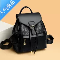 封后双肩包女2022新款潮韩版时尚背包上班族通勤小型格子纹轻便小包包