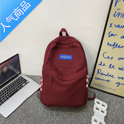 封后书包韩版高中大学生ulzzang双肩包女原创设计感小众ins潮牌背包男书包学生