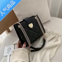 封后红色新娘包包女包2022新款时尚潮大容量网红包单肩斜挎菱格结婚包女斜挎包