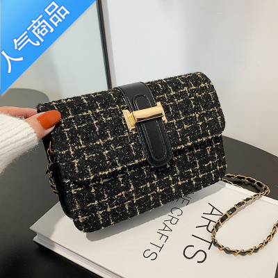 封后小众感腋下链条包包女包2022秋冬新款百搭单肩斜挎包小包女斜挎包