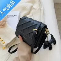 封后网红撞色小包包女2022新款时尚质感女包菱格单肩包百搭斜挎小方包女斜挎包