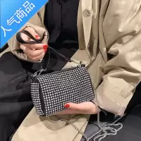 封后今年流行亮钻小包包2021新款包包女夏季百搭链条斜挎包小众单肩包女斜挎包