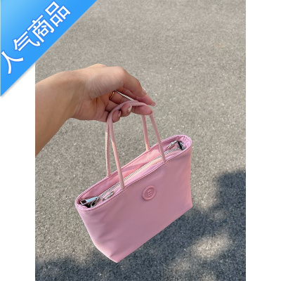 封后韩国小众minitmute全秀林mini质感尼龙手提篮子包单肩斜挎包女斜挎包