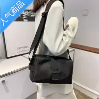 封后牛津布斜挎包时尚感健身包女小号横款休闲纯色单肩通勤吐司包女斜挎包