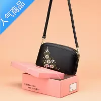 封后中年女包绣花小包包女2022新款潮百搭软皮单肩包老年人妈妈斜挎包女斜挎包