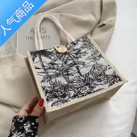 封后上班提饭盒包包2022新款包包夏季外出时尚便当包女ins帆布包女夏女斜挎包