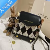 封后秋冬感小包包女2021新款时尚复古百搭斜挎包撞色单肩手机包女女斜挎包