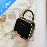 封后质感小众手提小包包女2022年新款链条盒子包夏季斜挎包小方包女斜挎包