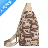 封后时尚女士印花胸包潮2022新款韩版休闲斜跨ins洋气逛街可爱小背包女斜挎包