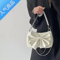 封后蝴蝶结爱心链条腋下包包女2022新款辣妹风小众感单肩斜挎包潮女斜挎包