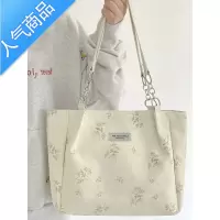 封后小众设计感碎花帆布百搭手提包包女2022新款时尚大容量托特单肩包