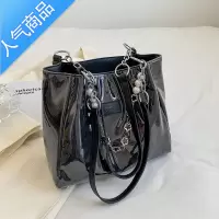 封后夏季大容量通勤透明大包包女2022新款百搭帆布包大学生单肩托特包女包