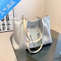 封后蓝莓酱小众提花帆布大容量包包女2022新款休闲百搭单肩通勤托特包女包
