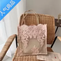 封后仙女包包女2020新款韩国蕾丝手提购物袋复古夏天刺绣托特包单肩包