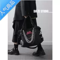 封后大包包女2022新款夏单肩手提腋下包大容量甜酷辣妹黑色斜挎托特包女包
