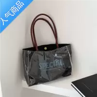 封后网红果冻透明包包女2022新款流行大容量单肩托特包百搭时尚手提包