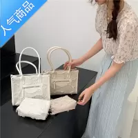 封后小众手提包托特包包女2022新款夏季质感流苏百搭单肩大容量包
