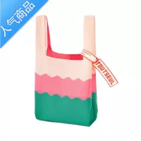 封后小众设计拼色针织包质感三色包手提包2022春夏女时尚