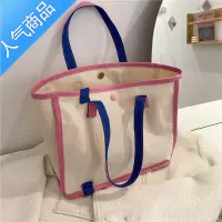 封后大容量帆布包包女夏2022新款网红手提托特包时尚百搭单肩购物袋包女包