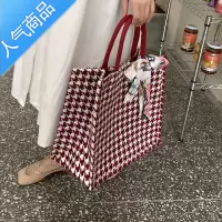 封后大容量通勤托特单肩包2022新款时尚手提包女ins大学生上课手提袋